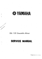 Yamaha EM-150 - Service Manual 